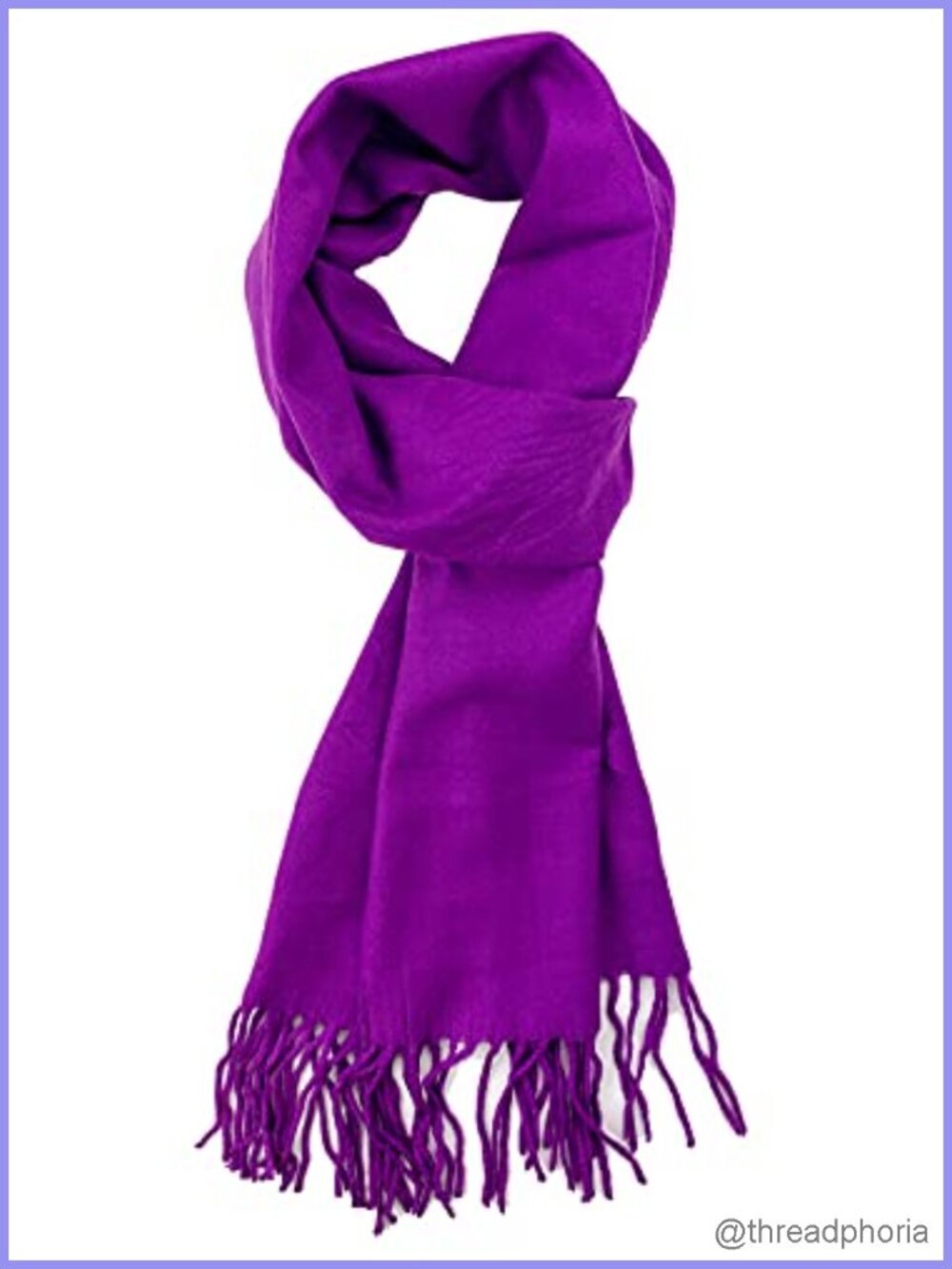 Cashmere Feel Winter Scarf Shawl Wrap 72" x 12" Super Soft Plaid Fringe